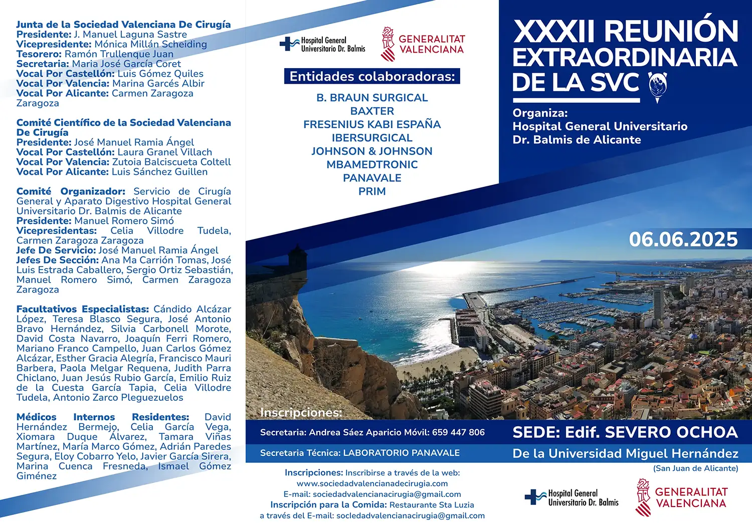 XXXII Reunión Extraordinaria de SVC en Alicante 6 Junio 2025